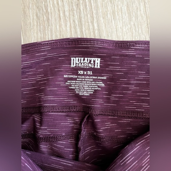 Duluth Trading Company Women’s NoGA Stretch Pants Bootcut Purple Heather - XS - Picture 3 of 5